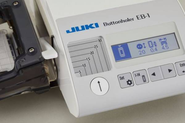 職業用ミシンの活用の幅を格段に拡げるコンピュータ式のボタンホール専用装置「EB-1ボタンホーラー」を新発売