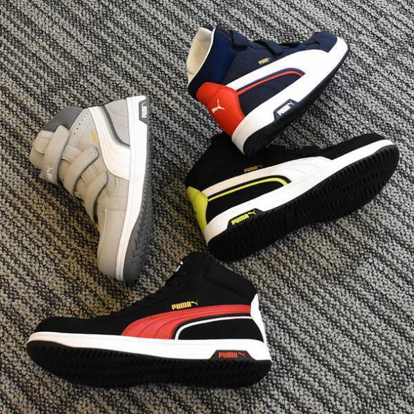 PUMAのセーフティシューズライン“PUMA SAFETY”　スエード調のカジュアルデザイン「HERITAGE」シリーズに待望のミッドカットモデルが登場！