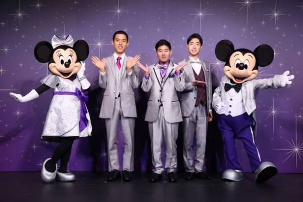 四千頭身さんが特別仕様のプラチナ衣装で登場！「ディズニー・オン・アイス 100 Years of Wonder」記者発表会開催