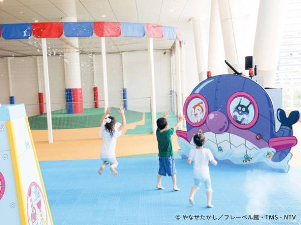 バイキンメカがびしょ濡れにしちゃうぞ！『水あそびひろば』が夏季限定でオープン　2023年7月1日(土)～9月26日(火)