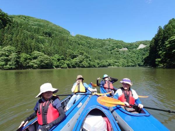 福島・奥会津の「霧幻峡カヤックツアー」が7月8日より本格始動　雄大な只見川にカヤックで漕ぎ出し、心身をリフレッシュ
