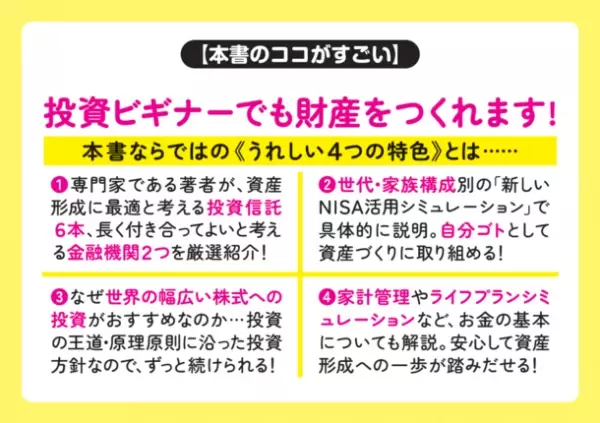 2024年開始“新しいNISA”活用の貯金ゼロからの資産形成を解説書籍「新しいNISA かんたん最強のお金づくり」を6/22に刊行