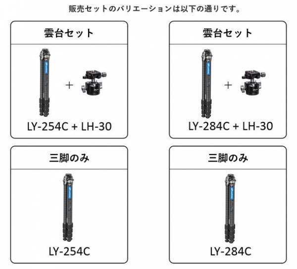 Y字型センターポールで省スペースと携帯性に優れたLeofoto(レオフォト)のミスターY(LY)シリーズに更に進化したモデルが登場！