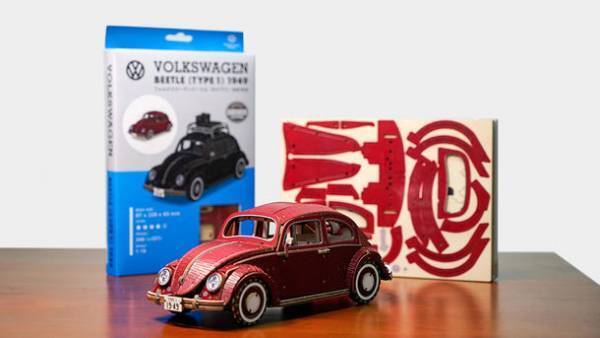 第一弾ではMakuakeにて目標金額679％を達成！VWビートルの木製立体パズル第二弾が先行販売開始