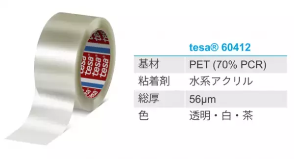 再生材料を使用した梱包用フィルムテープ2製品を7月より販売開始