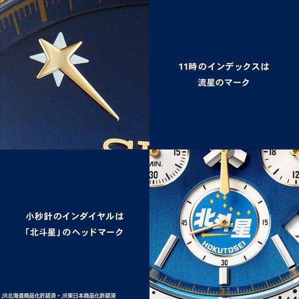 最後のブルートレイン「北斗星」の35周年を記念してDD51重連仕様の「北斗星」をイメージした限定のセイコー腕時計が登場！