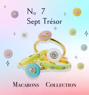 週7日、毎日身に着けたくなるカラフルエナメルジュエリー　ラッキー「N。7」コレクションを7月7日に発表