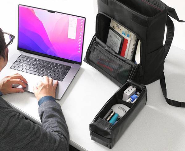 文具王デザインの、持ち歩ける書斎をコンセプトにしたリュック「移動文房」を発売