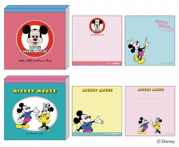 ディズニー100周年記念「復刻アート企画」　レトロな配色がかわいい文具・雑貨シリーズ『レトロアートコレクション』第3弾を7月下旬より発売