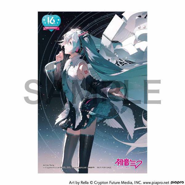 『初音ミク』の16周年を記念した「初音ミク×セイコー Happy 16th Birthday ウオッチ」が登場！全高約24cmの展示用アクリルスタンド付き