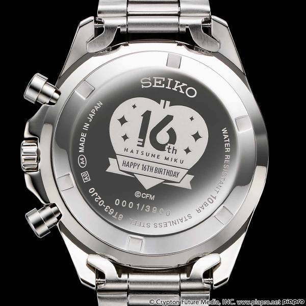『初音ミク』の16周年を記念した「初音ミク×セイコー Happy 16th Birthday ウオッチ」が登場！全高約24cmの展示用アクリルスタンド付き