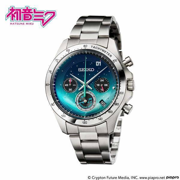 『初音ミク』の16周年を記念した「初音ミク×セイコー Happy 16th Birthday ウオッチ」が登場！全高約24cmの展示用アクリルスタンド付き