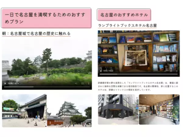 ＜業界初※＞最新のAI技術「NeRF」を使用した観光地紹介旅コラム“一日で名古屋を満喫！ワンデートリップで「名古屋の魅力を再発見」”を7月25日に公開