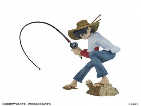 連載開始から50周年を迎える矢口高雄氏の代表作『釣りキチ三平』。同作の主人公『三平三平』、そして、『鮎川魚紳』、『ユリッペ(高山ユリ)』がフィギュアとなって登場！！