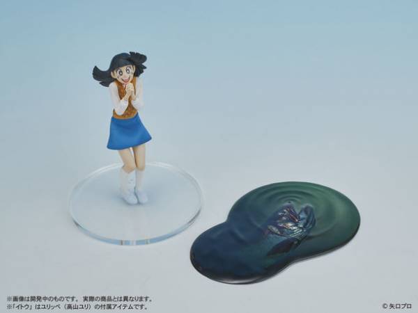 連載開始から50周年を迎える矢口高雄氏の代表作『釣りキチ三平』。同作の主人公『三平三平』、そして、『鮎川魚紳』、『ユリッペ(高山ユリ)』がフィギュアとなって登場！！