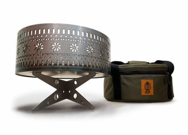 暑さが和らぐ秋のキャンプシーズンに向けて透かし彫が美しい「焚き火台」の販促強化を実施