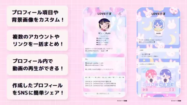 “新機能”推し活スタイル投稿サービス「LOVEIT」が推し活情報をまとめられる『推し活プロフィール』の提供を9月6日開始！