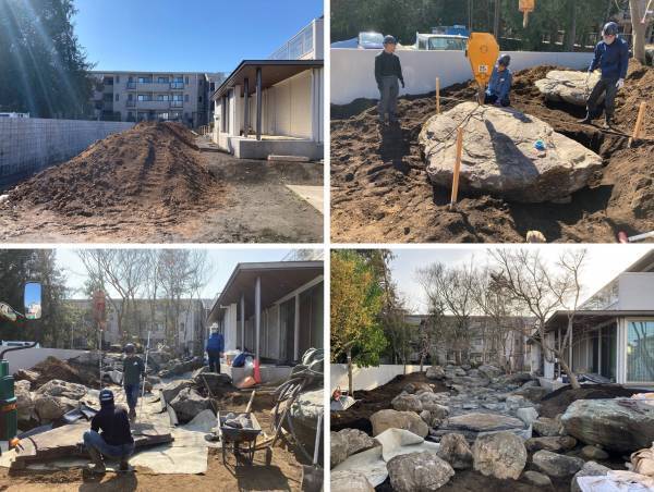 山の中にいるような“壮大なスケール”の庭づくり