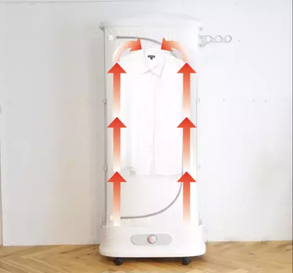 「畳める」スチーマー搭載の衣類乾燥機、9月5日にMakuakeにてプロジェクトを開始！