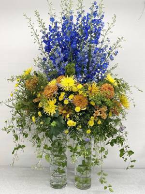 『シニアパパプロジェクト2023　キックオフミーティング』に協賛。“重陽の節句”の9月9日（土）に開催されたイベントで華やかなマムによる会場装飾、及び来場者への花束を提供しました。