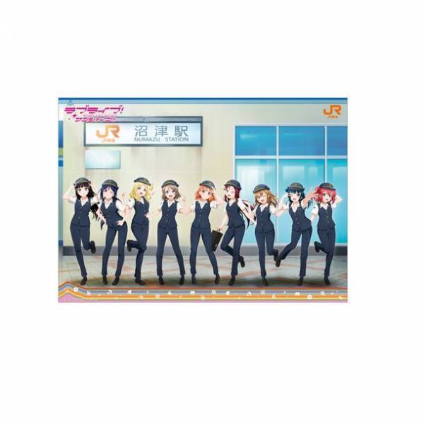 JR東海制服姿のAqours(「ラブライブ！サンシャイン!!」)　東海キヨスク限定「トレーディングミニアクリルキーホルダー」など9月29日(金)よりベルマートキヨスク沼津店で販売開始