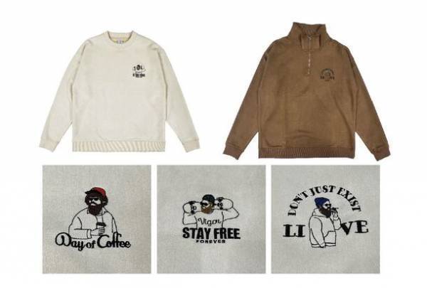 ヒゲおじさんとして親しまれる人気キャラクターMojashの新スエードタッチトレーナーシリーズがQuashから登場！