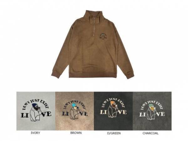 ヒゲおじさんとして親しまれる人気キャラクターMojashの新スエードタッチトレーナーシリーズがQuashから登場！