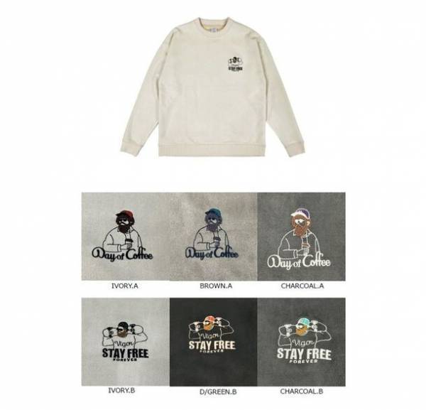 ヒゲおじさんとして親しまれる人気キャラクターMojashの新スエードタッチトレーナーシリーズがQuashから登場！