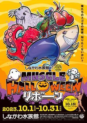 「水族館で、筋肉で、ハロウィン？？」昨年ネットをザワつかせたハロウィンイベントが甦って帰ってきた！？しながわ水族館×GOLD’S GYM(R)　マッスルハロウィン リボーン