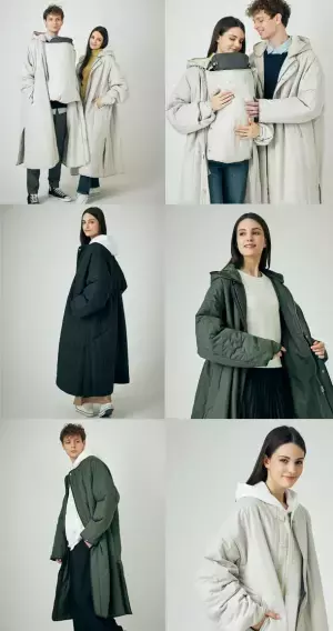 青山商事グループ企業が展開する「BABY&Me」より男性の育児参加を応援するユニセックスロングコートを「Makuake」にて9月18日(月)より先行公開