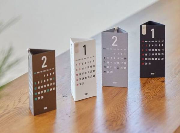 すべてのパーツがリサイクル率の高い紙製！環境や暮らしに優しい2024年デザインカレンダー販売開始。