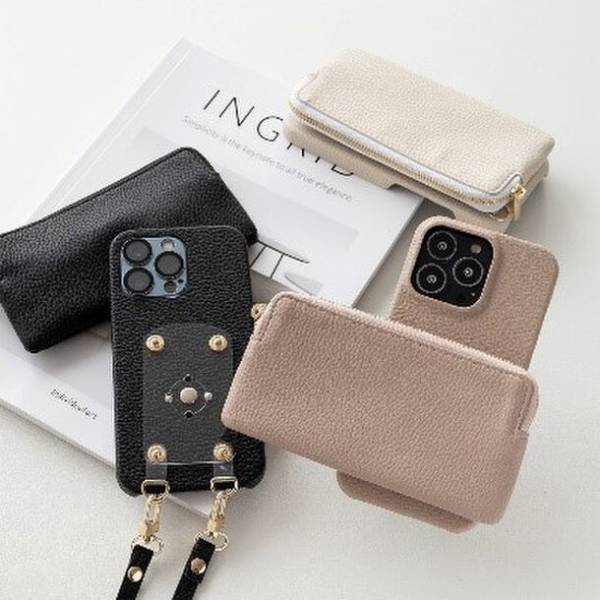 これ一つでお出かけ可能！ポーチ付きスマホケースが更に便利でおしゃれに進化＆iPhone15シリーズにも対応し新登場