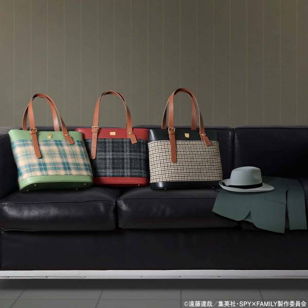 『SPY×FAMILY』より、英国の高級生地ブランドのツイードを使用したぬくもりと気品あふれるトートバッグが登場！ロイド・アーニャ・ヨルの全3モデル