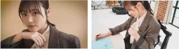 福原遥、秋色ジャケットで大人な表情。仕事の合間の“ひと時の幸せ”を表現 Web動画公開！台本にお絵描き、ギターの練習…秘密の休憩タイムを覗き見？カメラに向けた無邪気な笑顔に胸キュン！楽しみたい「○○の秋」や挑戦したい役柄語るインタビューも！