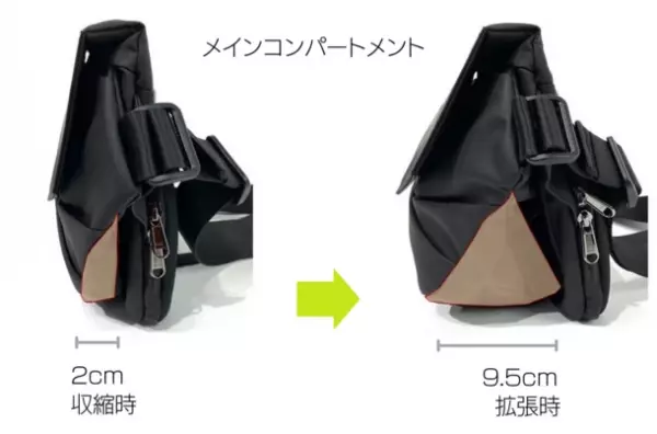 拡張するスリングバッグ「SEKKEI MX-sling」　Makuakeにて10月17日(火)にプロジェクト開始！