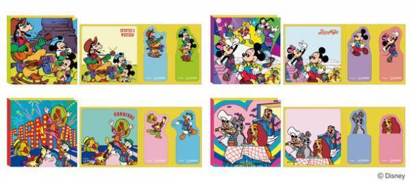 ディズニー100周年記念「復刻アート企画」第5弾　1983年描き起こしの貴重なデザインアートを使った『レトロアートコレクション』　10月中旬より発売