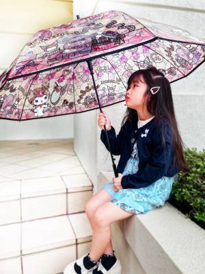 大人気のステンドグラス風の傘にサンリオキャラクターズのマイメロディ&クロミ柄が10月中旬に登場！