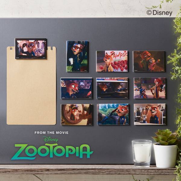 ディズニー映画『ズートピア』よりジュディとニックの缶マグネット・アクリルスタンド全10種が登場