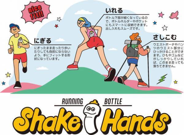 リニューアルした「NEWランニングボトルシェイクハンズ」にチームやお店ロゴ等の印刷を入れられるサービスを開始！
