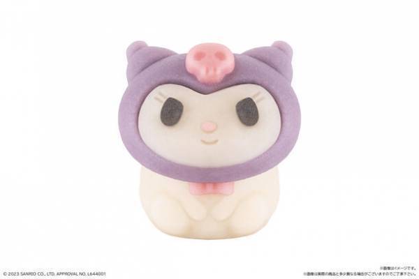 クロミとマイメロディが可愛いリボンをつけて食べマスになった！ちょこんとお座りしたキュートなデザインで登場