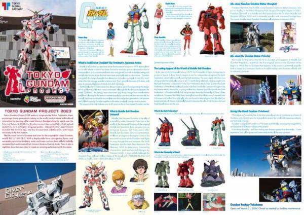 高校生による英語ガイド「TOKYO GUNDAM English Guide」を実施！TOKYOガンダムプロジェクト2023、4年ぶりに対面式にて おもてなし　英語でガンダムや臨海副都心エリア観光案内、オリジナルマップも配布2023年11月3日(金・祝)から12月10日(日)までの土日祝日