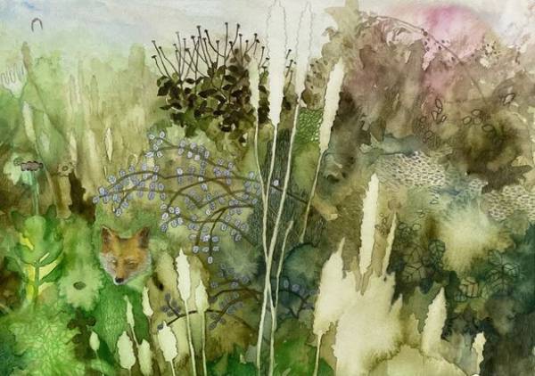 草木が茂り花が咲き誇る庭園を描き続ける画家、今泉敦子の個展を代官山シソンギャラリーにて開催