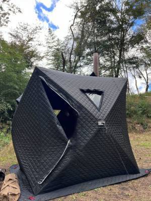 〈キャンプ場初！〉今話題のテントサウナが体験できる！「渓流沿いサイト＋サウナテント一式プラン」スタート