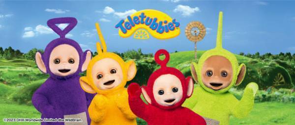 世界120か国で愛される人気テレビ番組「テレタビーズ」のグッズがエスケイジャパンより2023年11月中旬から順次展開！