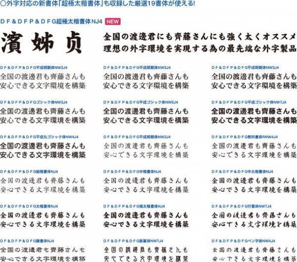 外字4,901文字対応！19書体が使えて作成・共有も可能　新製品「DynaFont外字マエストロ」を12月8日より提供