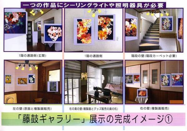 日本画家 加藤 由利子が絵画展示「藤鼓ギャラリー」のリフォーム工事に向けたクラウドファンディングを開始