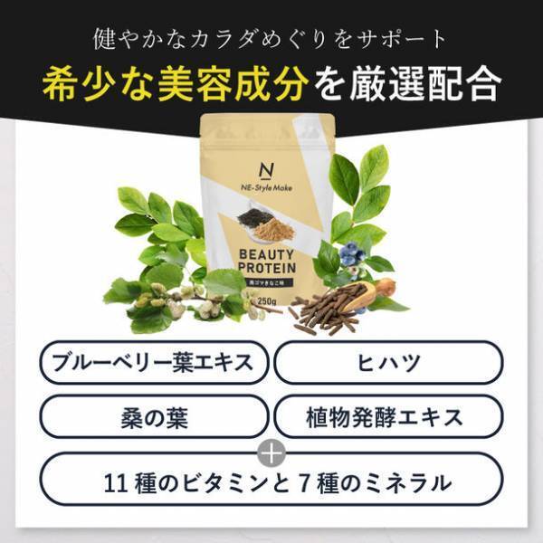 「ネスタイル メイクビューティープロテイン」日本初、美と健康に特化した“ブルーベリー葉”を配合！11月15日(水)より予約販売開始