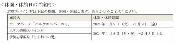 【志摩スペイン村】「ニューイヤー・フィエスタ」の開催