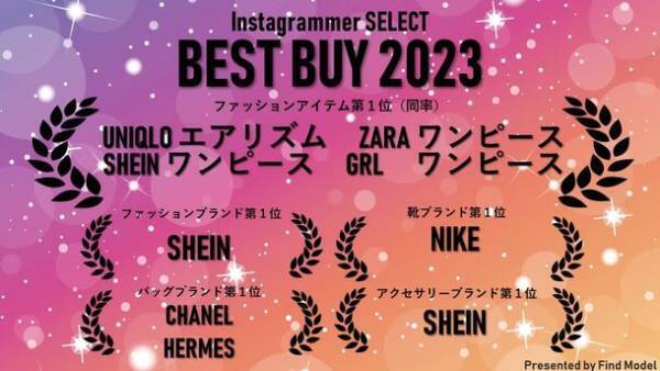 インスタグラマーによる【BEST BUYオブザイヤー2023】調査発表