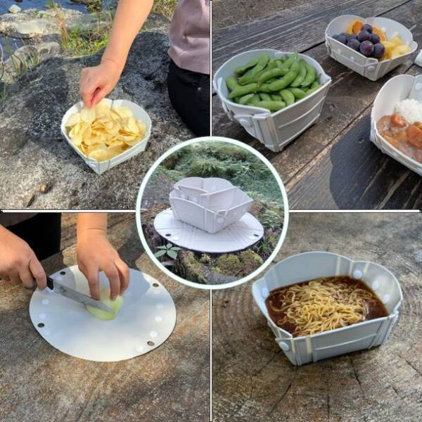 ミニマリスト必見！防災用品としても最適な一枚三役の「キャンプ＆アウトドア用シリコン食器」が11月に新発売